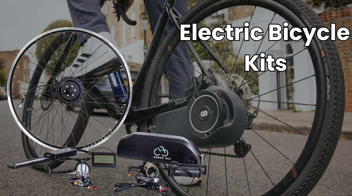 Electric bike conversion kit with a 350W front wheel motor, 36V hub motor, LCD controller, PAS, and brake lever for 26-inch bicycle tires, compatible with 26x1.95 tires. 